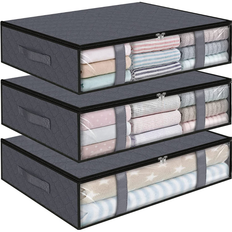Latitude Run® Fabric Under Bed Storage Set Wayfair